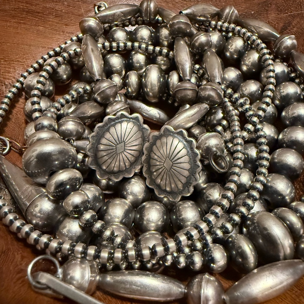 Silver Concho Earrings